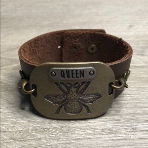 Brown Leather Hand Made bracelet